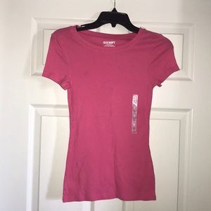 Pink short sleeve summer shirt